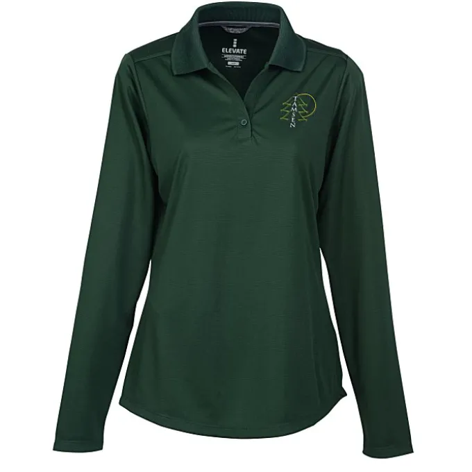 Dade Textured Performance LS Polo - Ladies'