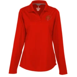 Dade Textured Performance LS Polo - Ladies'