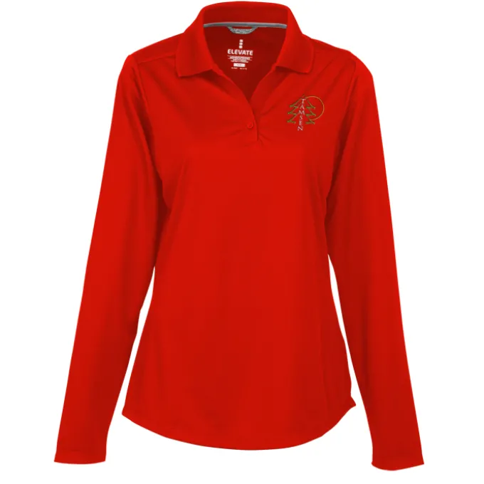 Dade Textured Performance LS Polo - Ladies'