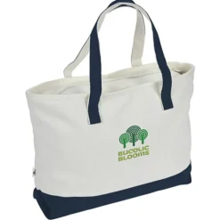 Danbury Zippered Tote - Embroidered