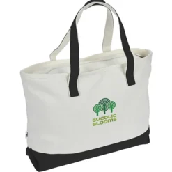 Danbury Zippered Tote - Embroidered