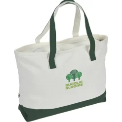 Danbury Zippered Tote - Embroidered