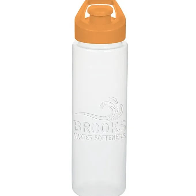 Debossed Imprint Sport Bottle with Flip Up Lid - 24 oz.