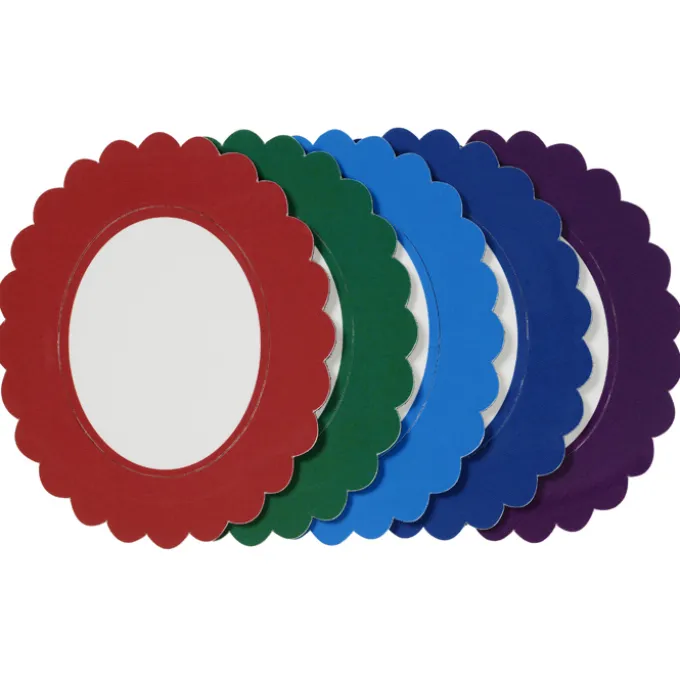 Deco Magnetic Photo Frame - Scalloped Oval
