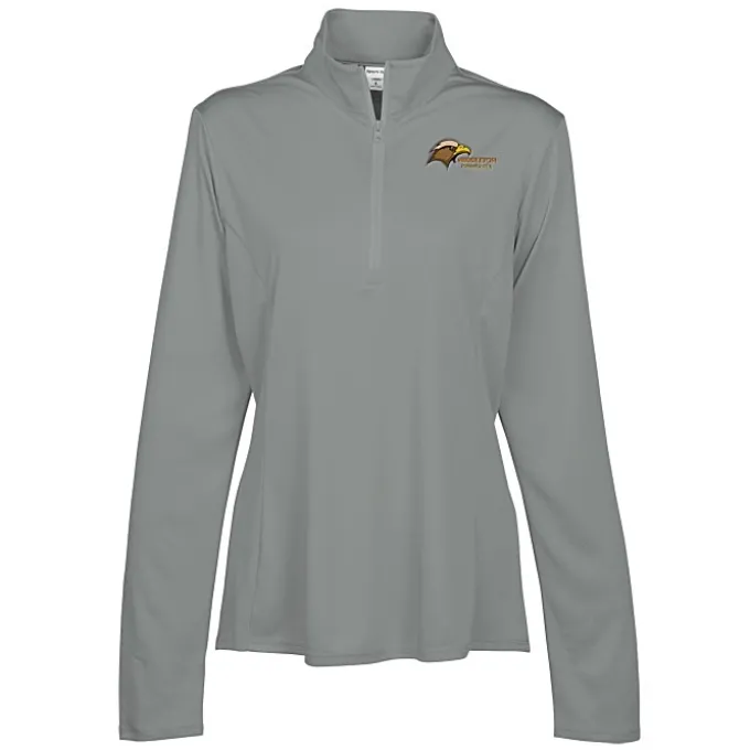 Defender Performance 1/4-Zip Pullover - Ladies' - Embroidered - 24 hr