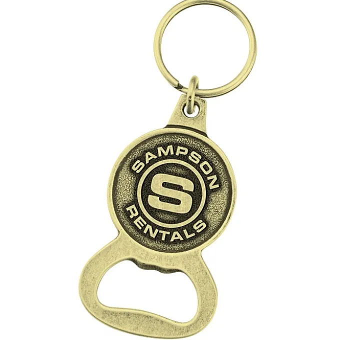 Delton Bottle Opener Keychain - Circle