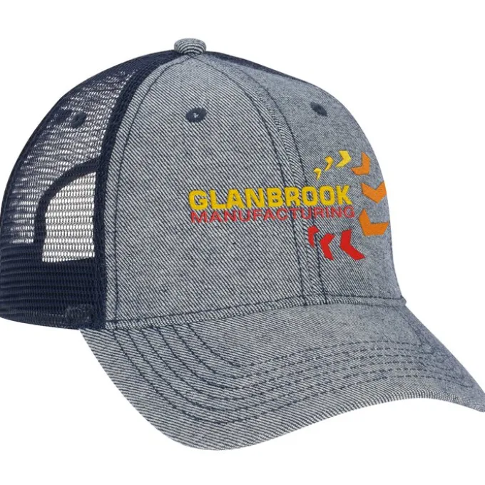 Denim Trucker Mesh Back Cap - 24 hr
