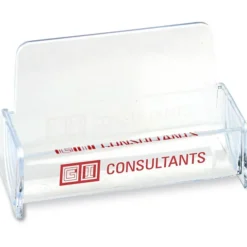 Desktop Business Card Holder - Clear