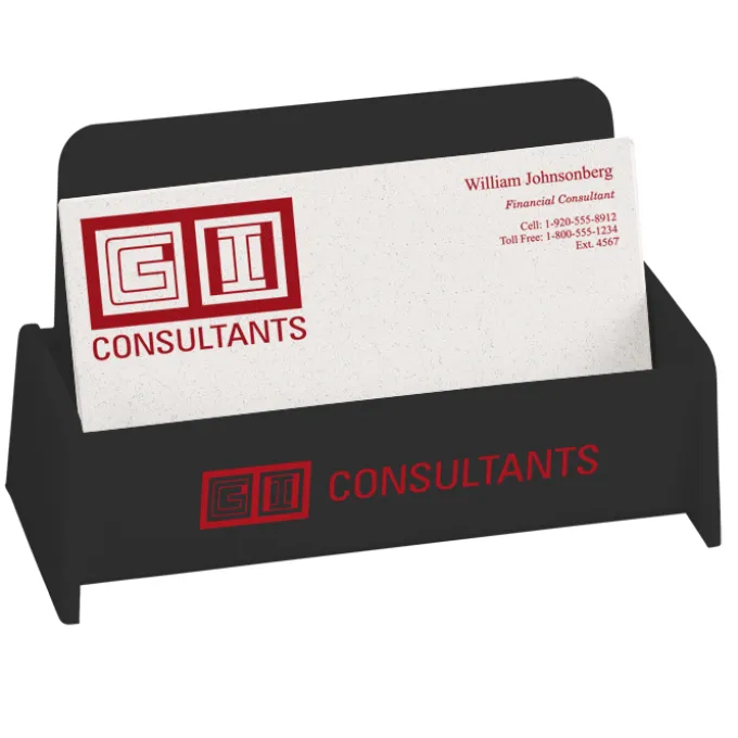 Desktop Business Card Holder - Opaque - 24 hr