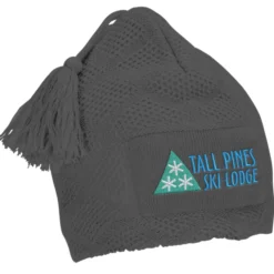 Diamond Knit Pom Pom Beanie