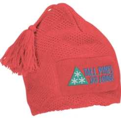 Diamond Knit Pom Pom Beanie