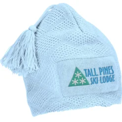 Diamond Knit Pom Pom Beanie