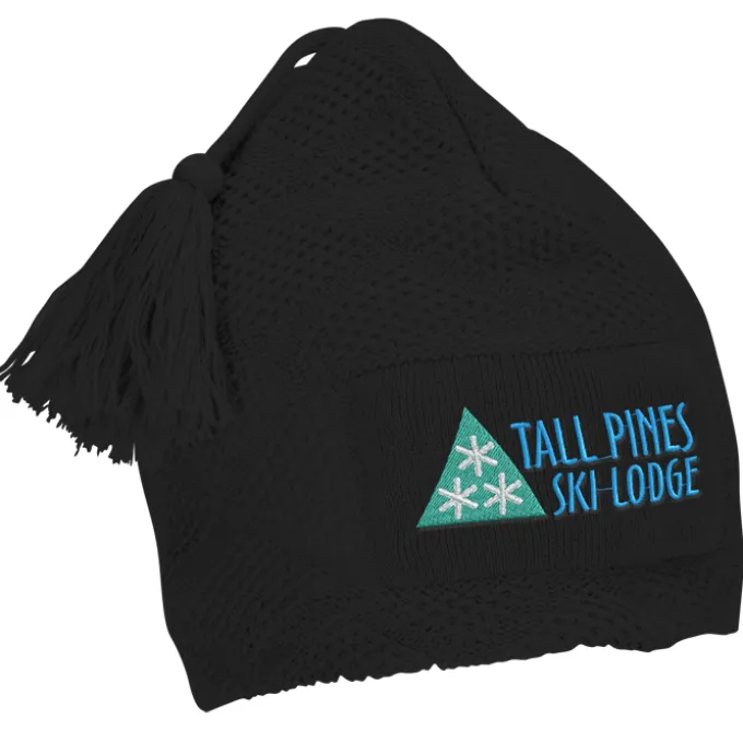Diamond Knit Pom Pom Beanie