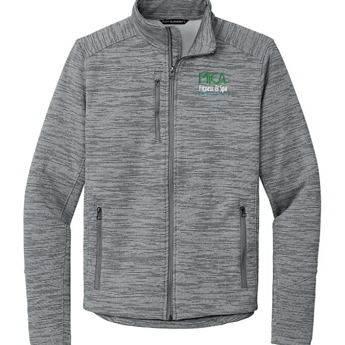 Digital Stripe Fleece Jacket - Men's