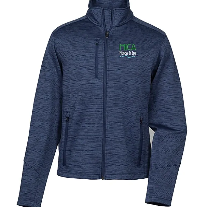 Digital Stripe Fleece Jacket - Men's