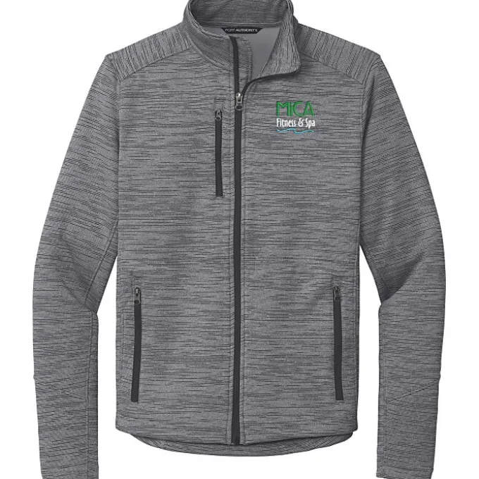 Digital Stripe Fleece Jacket - Men's