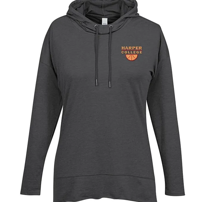 District Lightweight Terry Hoodie - Ladies' - Embroidered
