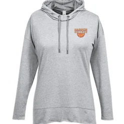 District Lightweight Terry Hoodie - Ladies' - Embroidered
