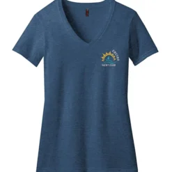 District Perfect Blend V-Neck T-Shirt - Ladies' - Embroidered