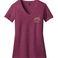 District Perfect Blend V-Neck T-Shirt - Ladies' - Embroidered