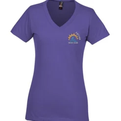 District Perfect Blend V-Neck T-Shirt - Ladies' - Embroidered