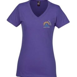 District Perfect Blend V-Neck T-Shirt - Ladies' - Embroidered
