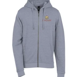 District Perfect Tri Iconic Fleece Full-Zip Hoodie - Men's - Embroidered