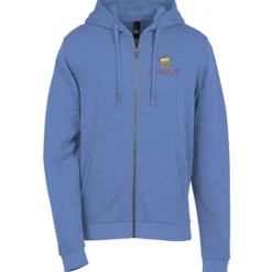 District Perfect Tri Iconic Fleece Full-Zip Hoodie - Men's - Embroidered