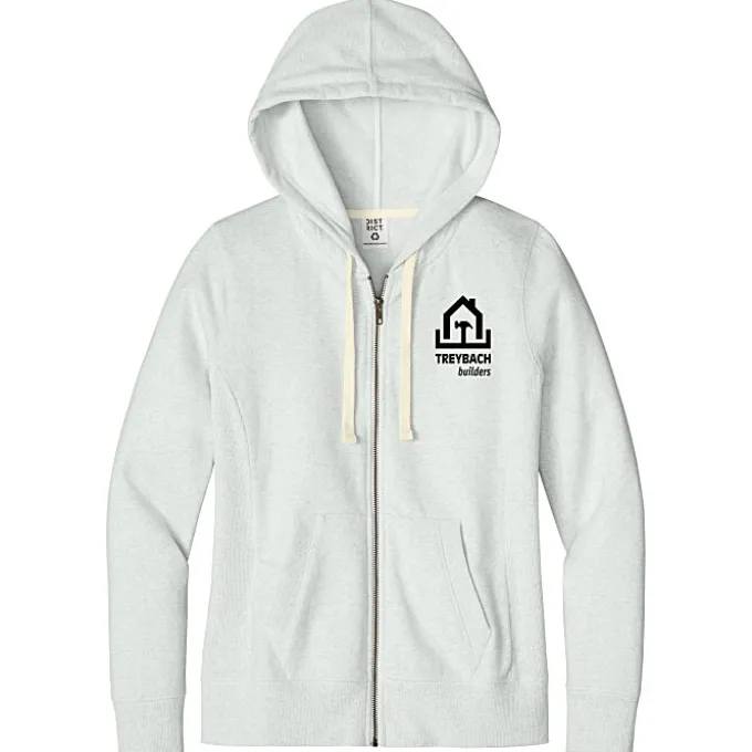 District Recycled Full-Zip Hoodie - Ladies' - Screen