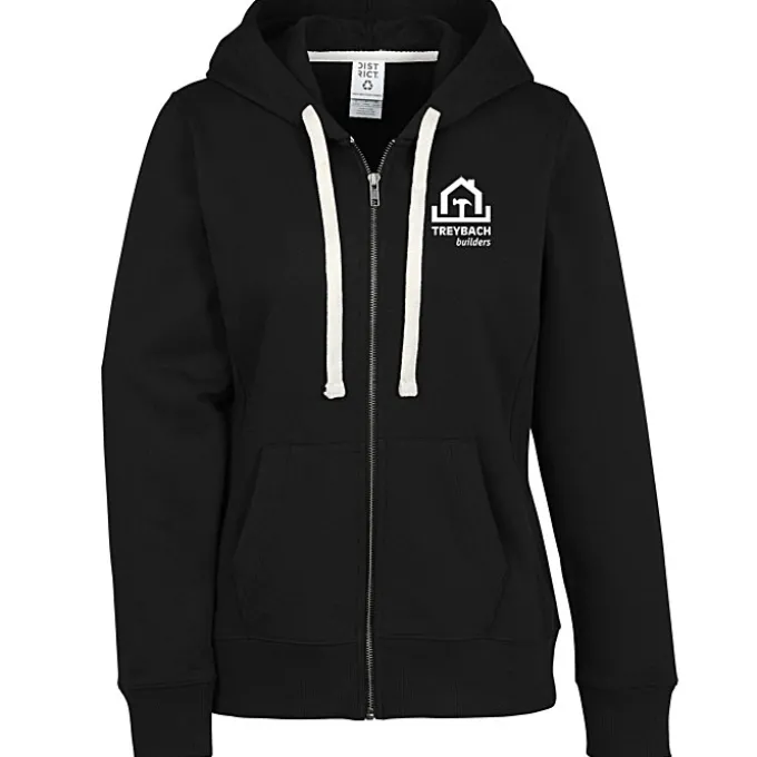 District Recycled Full-Zip Hoodie - Ladies' - Screen