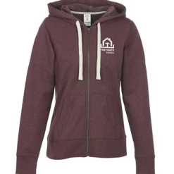 District Recycled Full-Zip Hoodie - Ladies' - Screen
