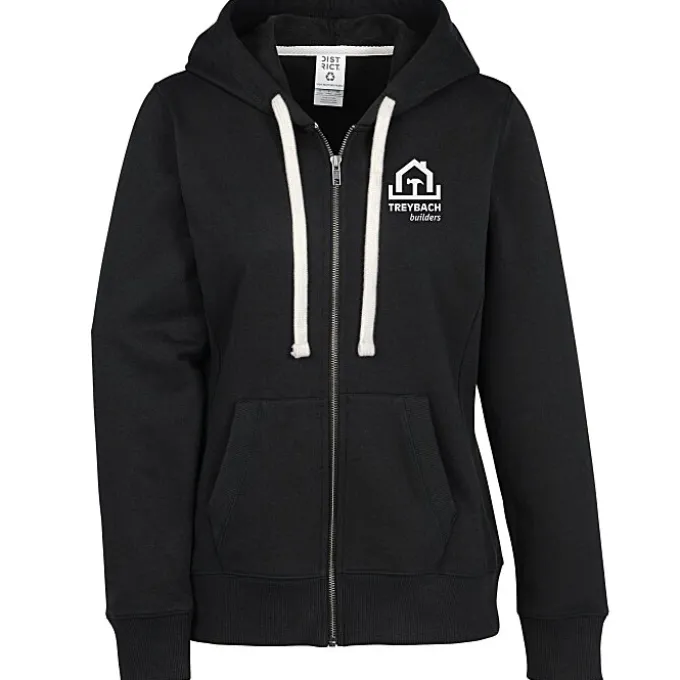 District Recycled Full-Zip Hoodie - Ladies' - Screen