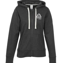 District Recycled Full-Zip Hoodie - Ladies' - Screen