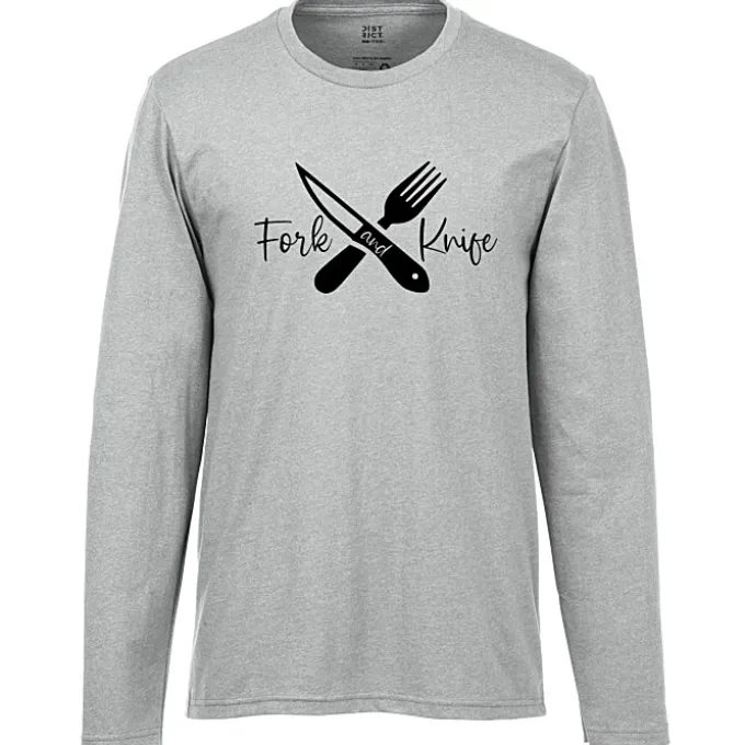 District Recycled Long Sleeve T-Shirt - Screen