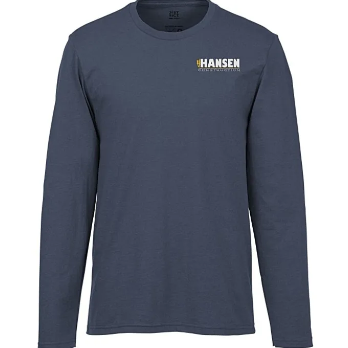 District Recycled Long Sleeve T-Shirt - Embroidered