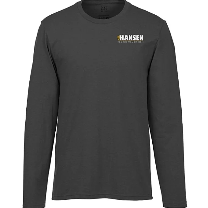 District Recycled Long Sleeve T-Shirt - Embroidered
