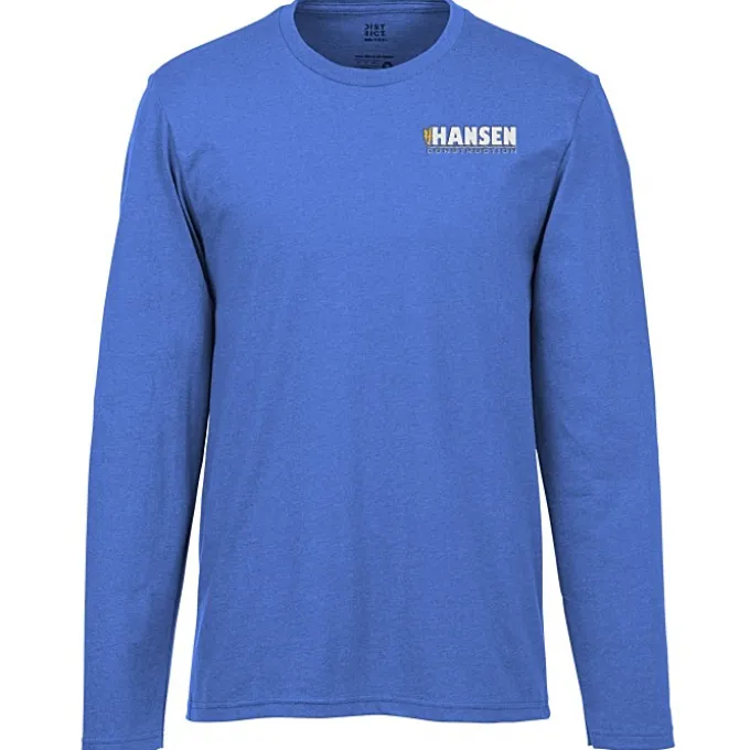District Recycled Long Sleeve T-Shirt - Embroidered