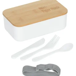 Divided Bento Box with Bamboo Lid Lunch Set