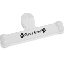 Dog Bone Bag Clip - 6 inches - Opaque