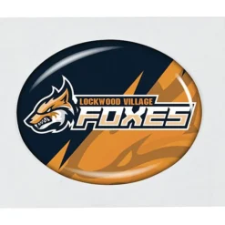 Dome Sticker - Oval - 1 1/8 inches x 7/8 inches