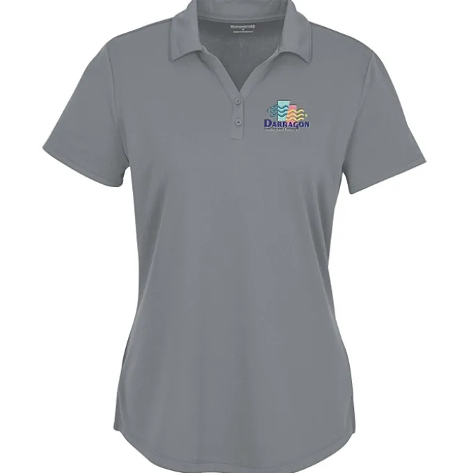 Double-Knit Mini Mesh Polo - Ladies'