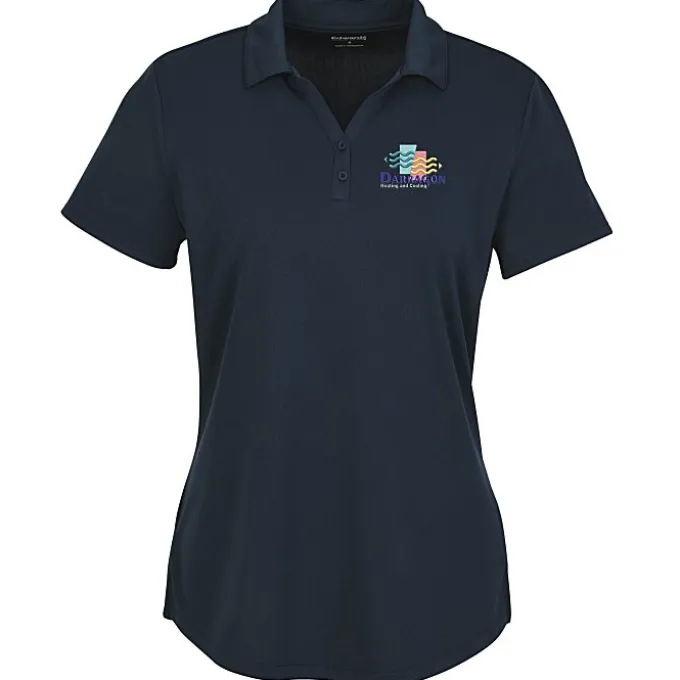 Double-Knit Mini Mesh Polo - Ladies'