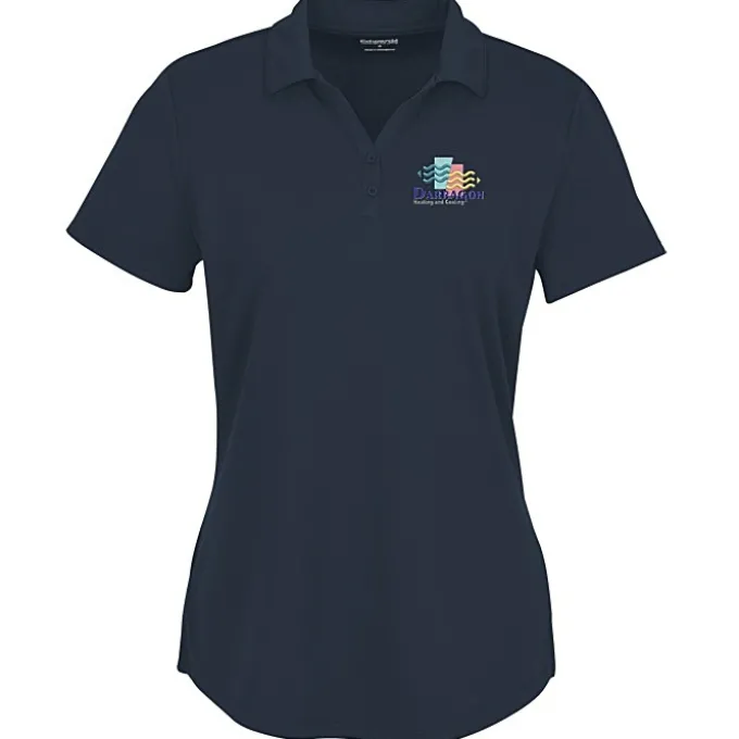 Double-Knit Mini Mesh Polo - Ladies'