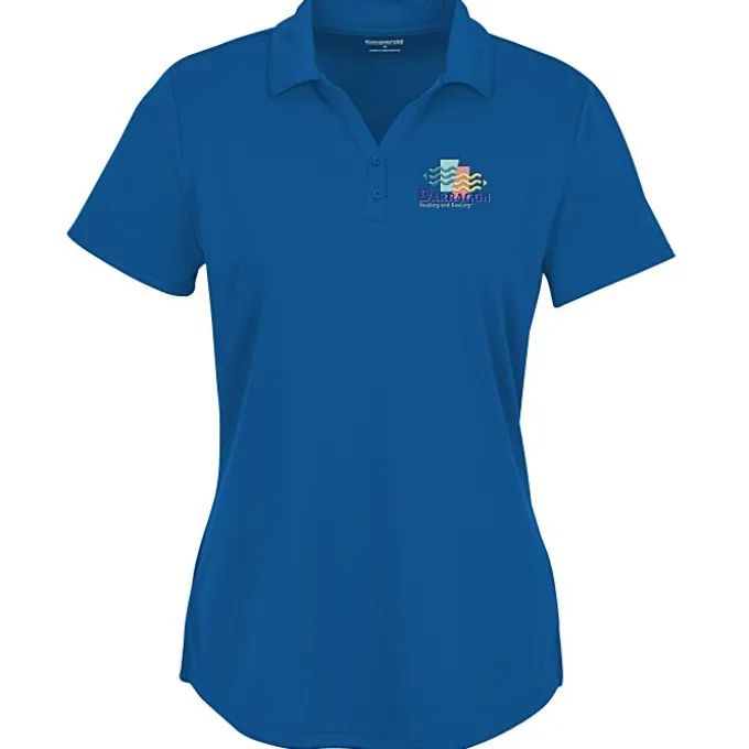Double-Knit Mini Mesh Polo - Ladies'