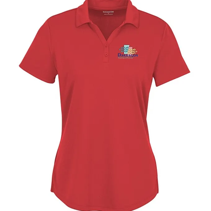 Double-Knit Mini Mesh Polo - Ladies'