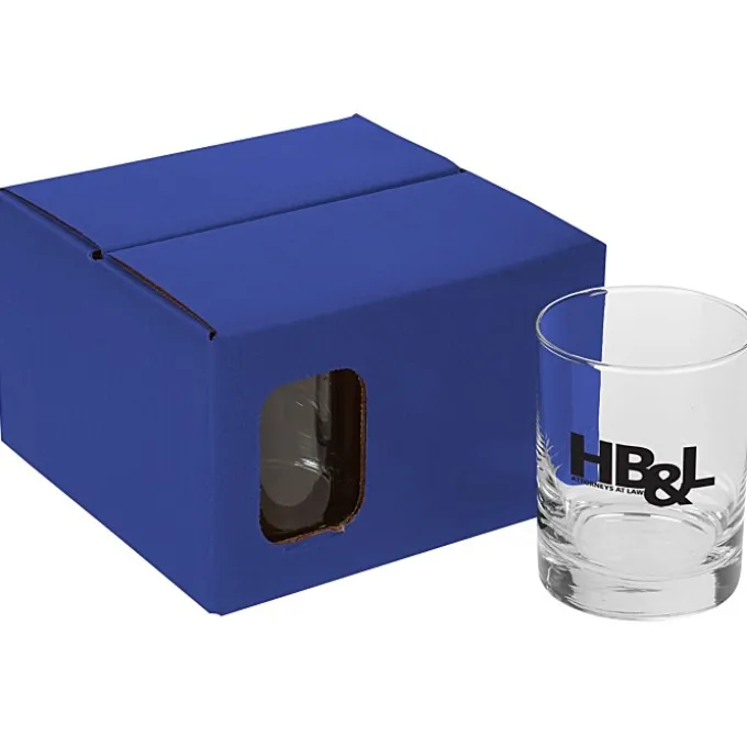 Double Old-Fashioned Glass Set - Colored Box