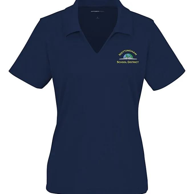 Dri-Mesh V-Neck Sport Shirt - Ladies' - Embroidered - 24 hr