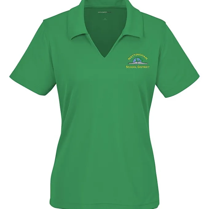 Dri-Mesh V-Neck Sport Shirt - Ladies' - Embroidered - 24 hr