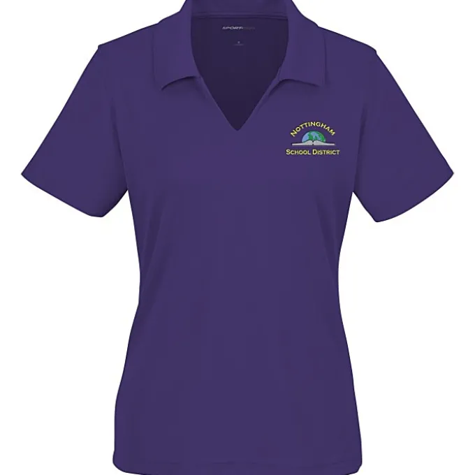 Dri-Mesh V-Neck Sport Shirt - Ladies' - Embroidered - 24 hr
