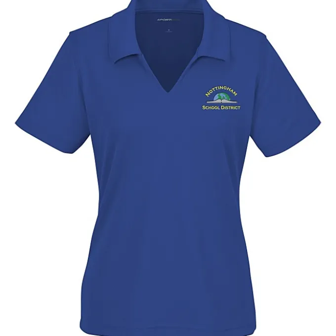 Dri-Mesh V-Neck Sport Shirt - Ladies' - Embroidered - 24 hr